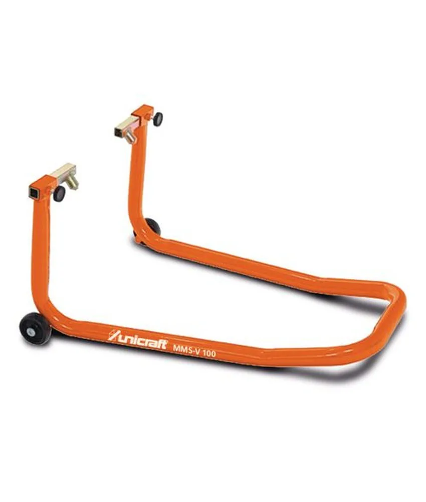 Cavalletto di montaggio moto in metallo, con rotelle