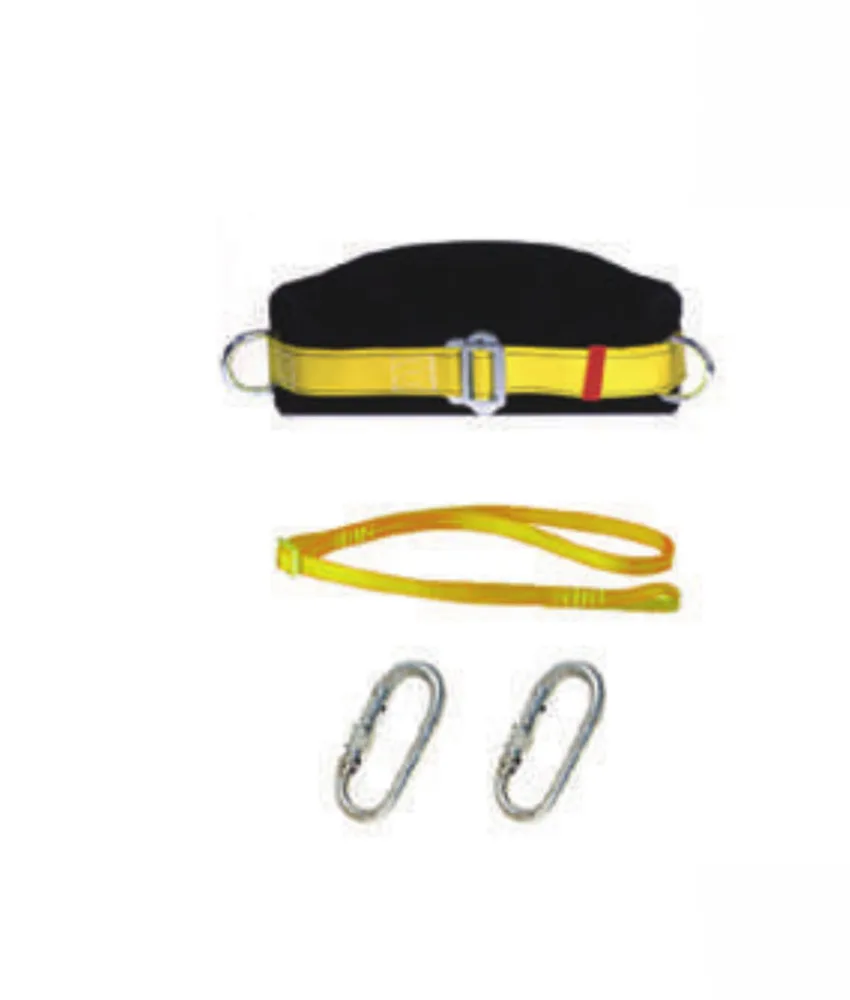 Cintura di posizionamento BELT, con due anelli a “D” - 2 moschettoni di sicurezza