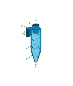 Depolveratore centrifugo aspirazione Asturo