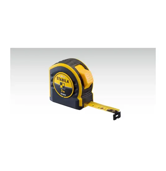 Flessometro giallo in abs con clip metallica Stabila BM 40