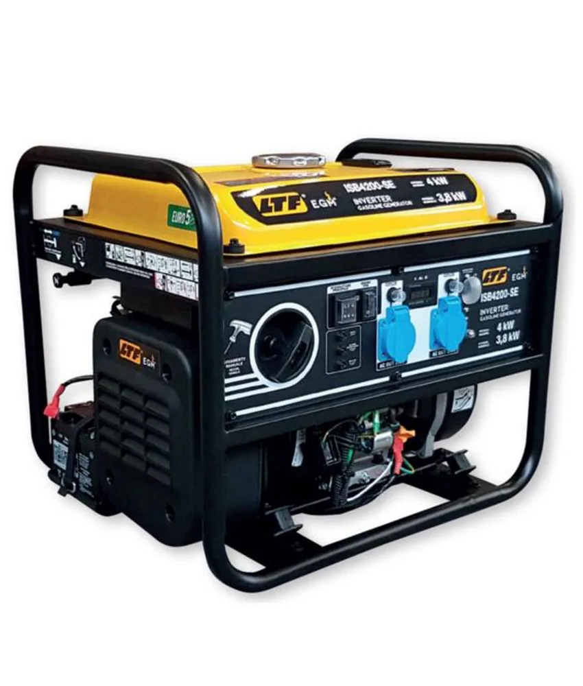 Generatore inverter a benzina 4 kW, avviamento manuale ed elettrico - corrente continua - ultra silenzioso