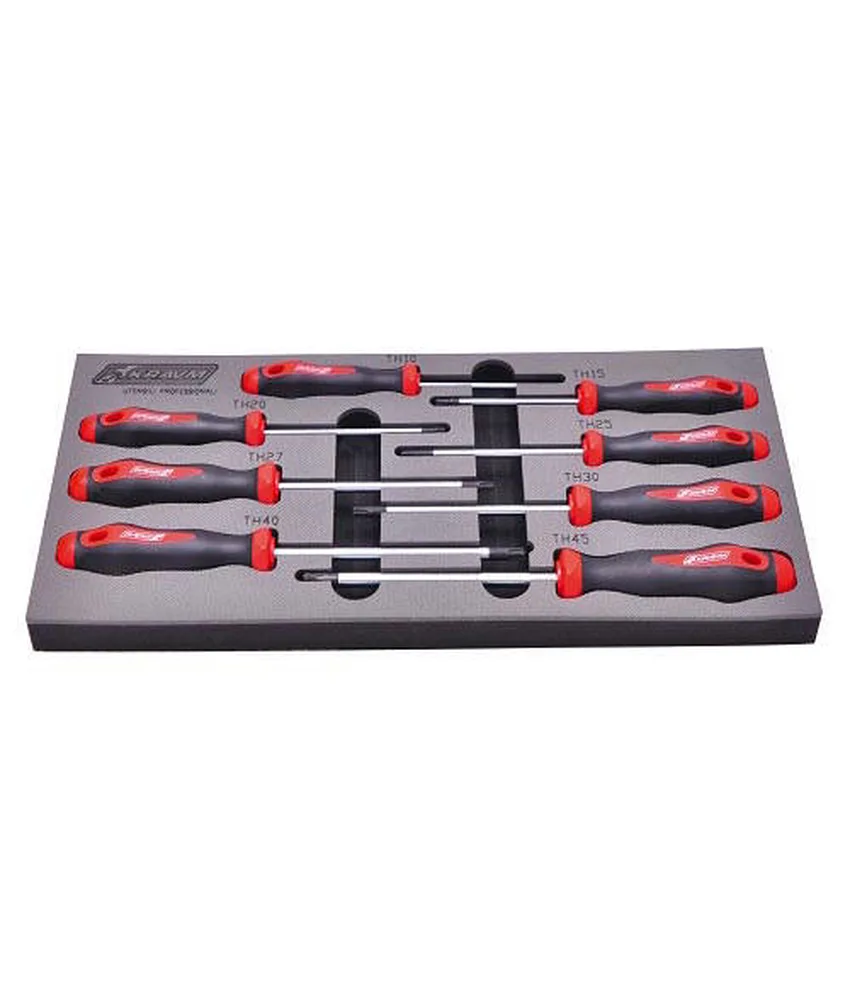 8 giraviti Torx Security LTF, in acciaio - confezione termoretraibile