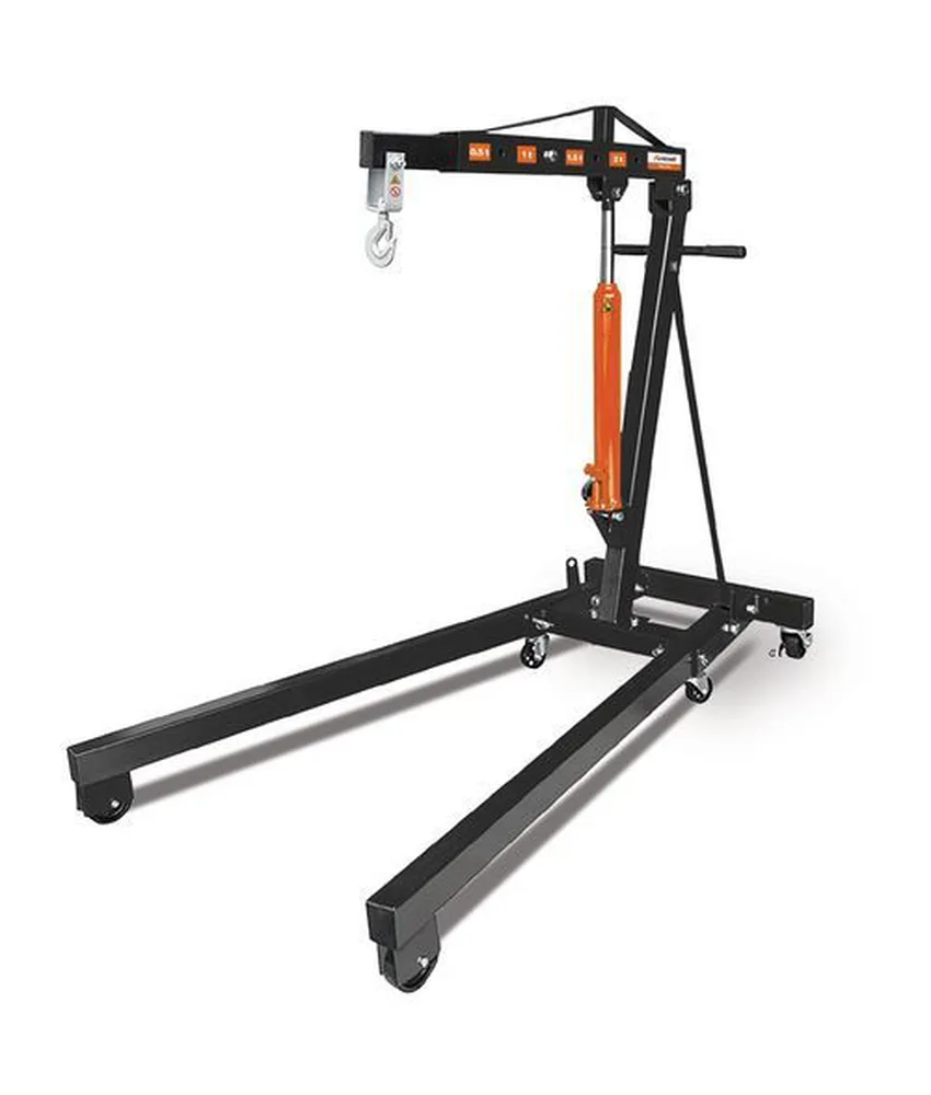 Gru pieghevoli con pompa WK 2003, altezza da terra 190 mm - 6 ruote sterzanti