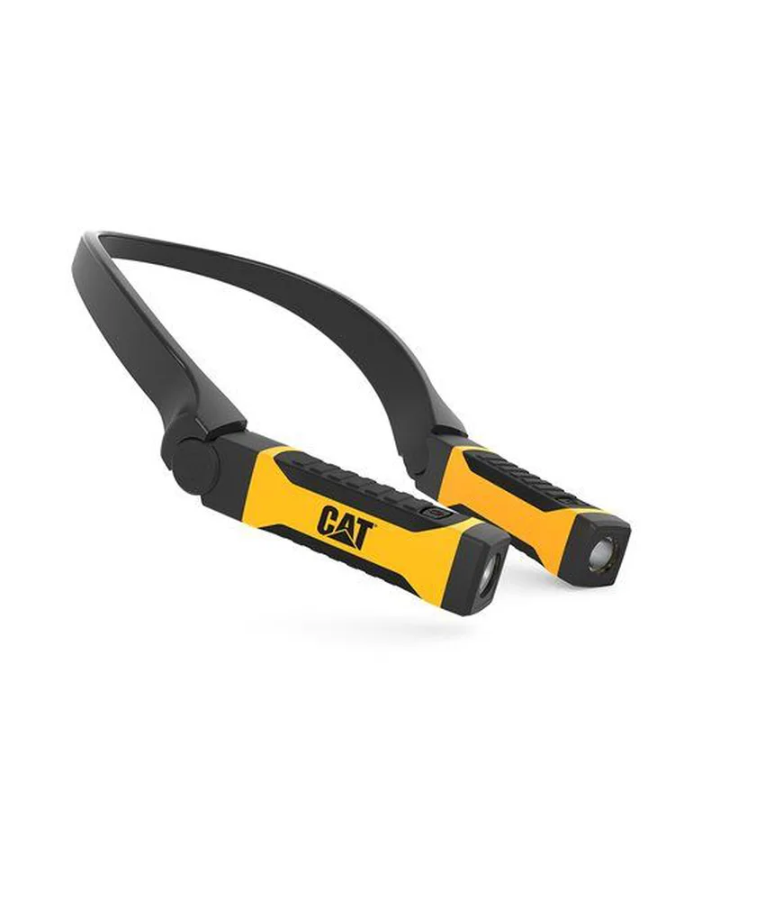 Lampada portatile da collo a led multiposizione, 2 batterie AA (incluse) - 100/200 lumen