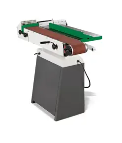 Levigatrice a nastro oscillante con guida angolare e arresto pezzo regolabile da -45° a +45°