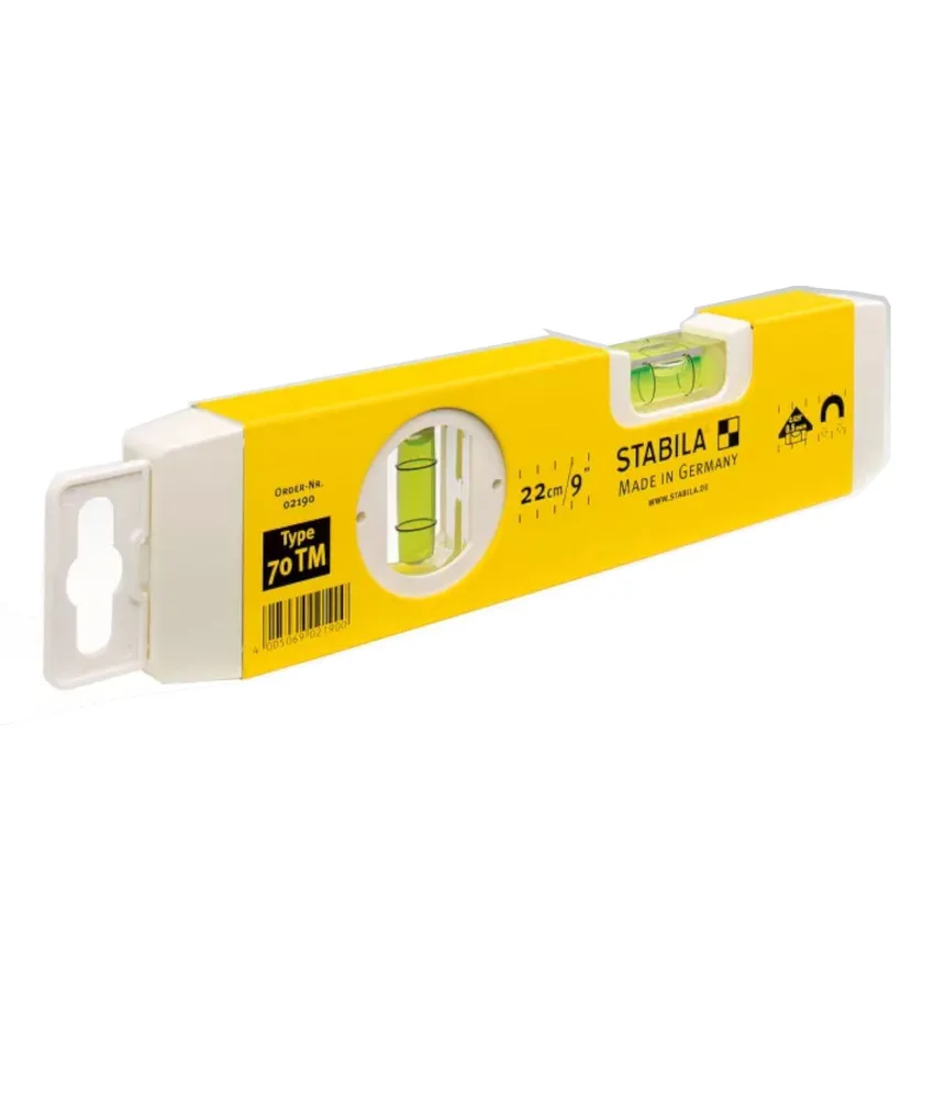 Livella con striscia magnetica Stabila TM, lunghezza 22 cm - 1 magnete