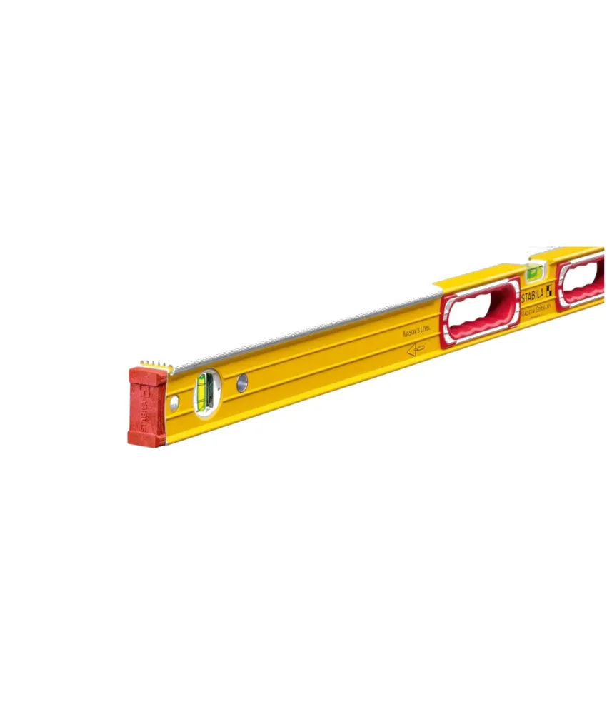 Livella in alluminio rinforzata Stabila 196-2 K, 1 fiala orizzontale, 2 fiale verticali, 1 superficie di misurazione fresata, 2 impugnature