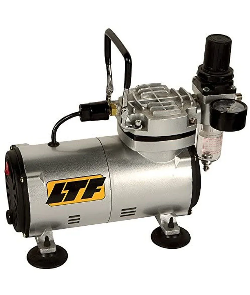 Mini compressore da trasporto con regolatore aria con manometro, con motore elettrico