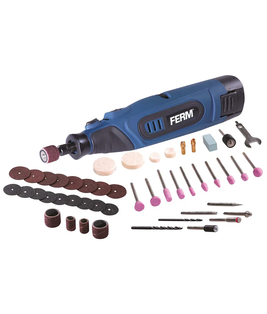 Mini smerigliatrice portatile FERM, velocità a vuoto 3000-20000 rpm