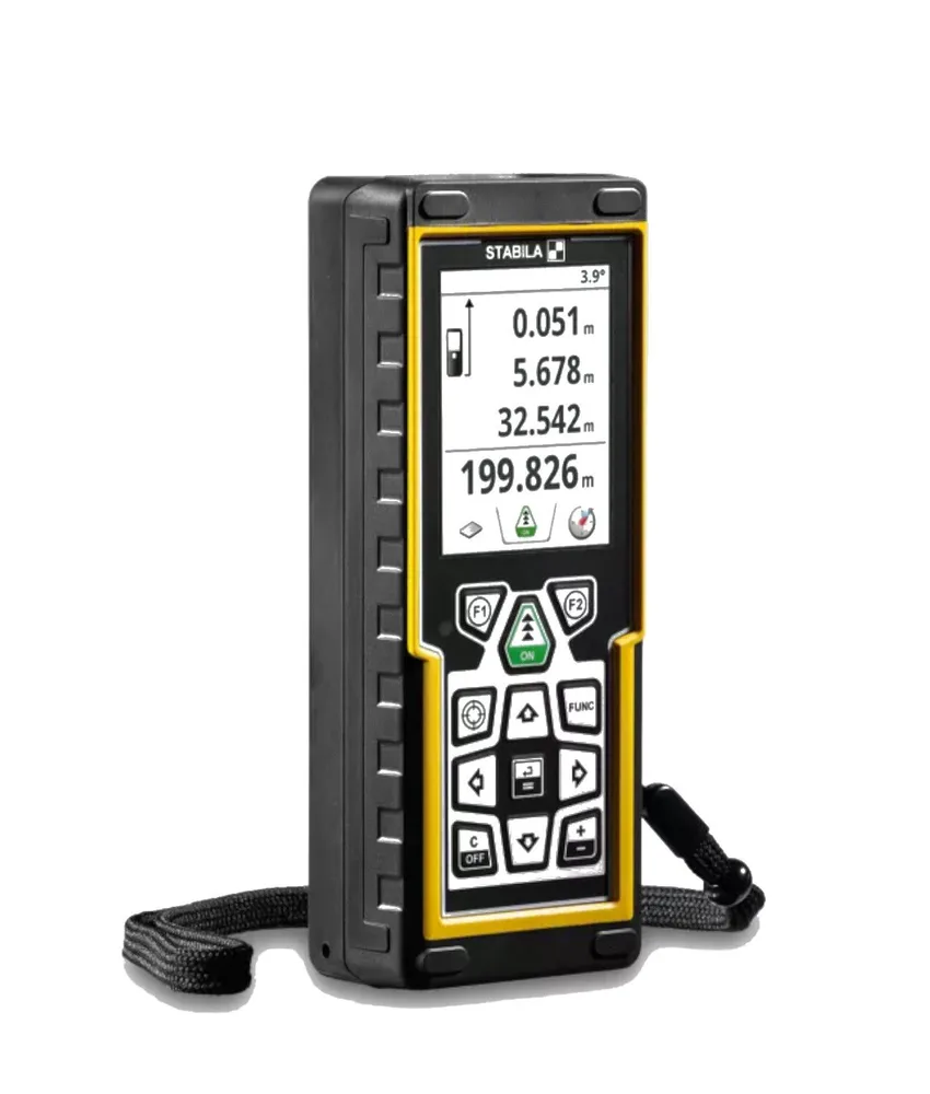 Misuratore di distanza laser 18 funzioni Stabila LD 520, ip54 - misurazione fino a 200 metri