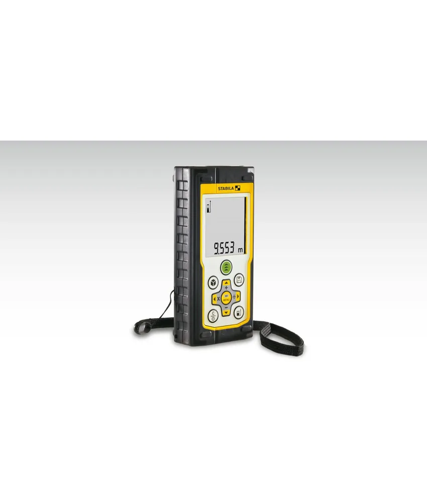 Misuratore di distanza laser con 12 funzioni di misurazione e display retro-illuminato Stabila LD420, ip65 - misurazione fino a 100 metri