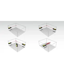Misuratore di distanza laser con 8 funzioni di misurazione e display retro-illuminato Stabila LD320