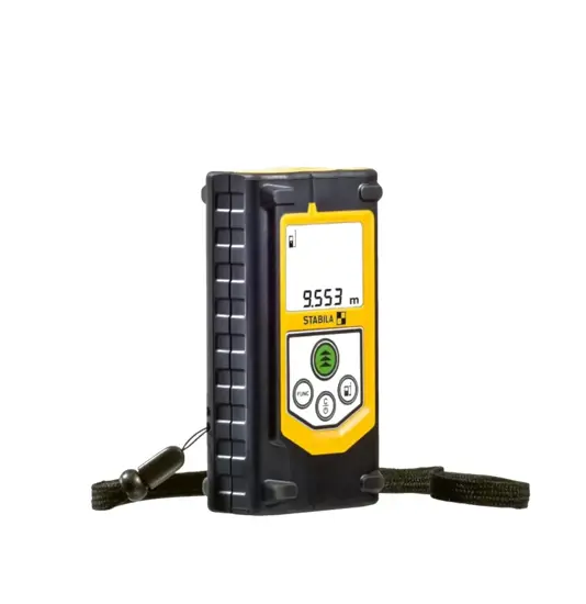 Misuratore di distanza laser con 8 funzioni di misurazione e display retro-illuminato Stabila LD320