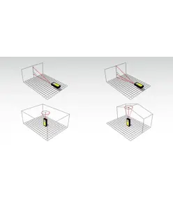 Misuratore di distanza laser con 8 funzioni di misurazione e display retro-illuminato Stabila LD320