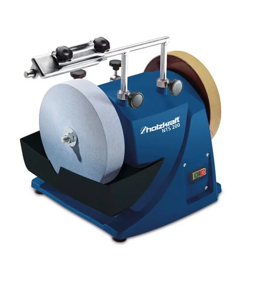 Molatrice Holzkraft, secco/umido - con potente motore a induzione - disco di cuoio estraibile
