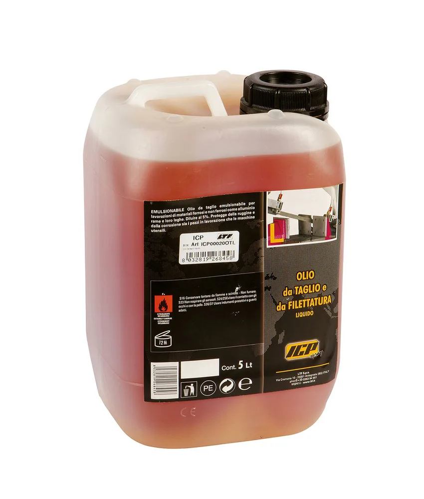 Olio da taglio e da filettatura liquido, tanica da 5 lt