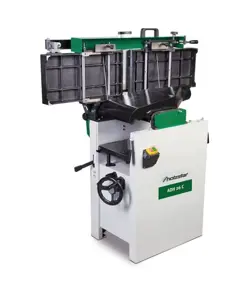 Pialla combinata a filo e spessore con interruttore d'emergenza e cappa aspira trucioli integrata - potenza motore 1,7 kW