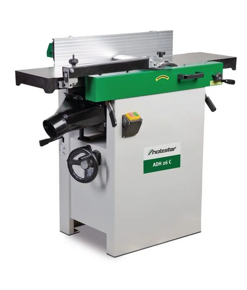 Pialla combinata a filo e spessore con interruttore d'emergenza e cappa aspira trucioli integrata - potenza motore 1,7 kW, con avanzamento automati...