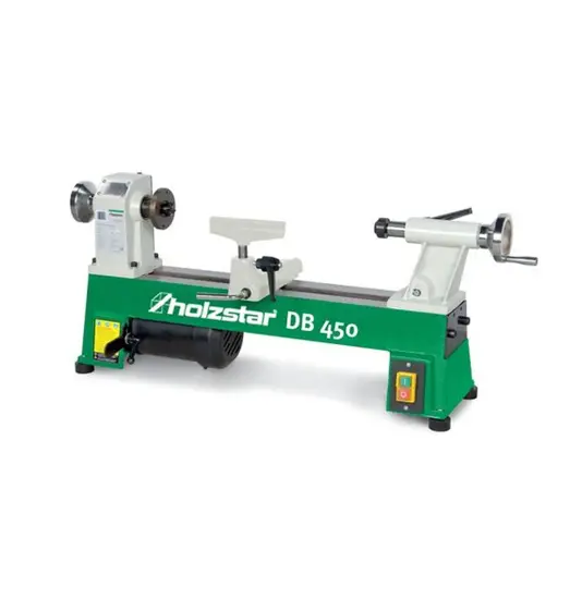 Piccolo tornio per legno con motore da 370 W