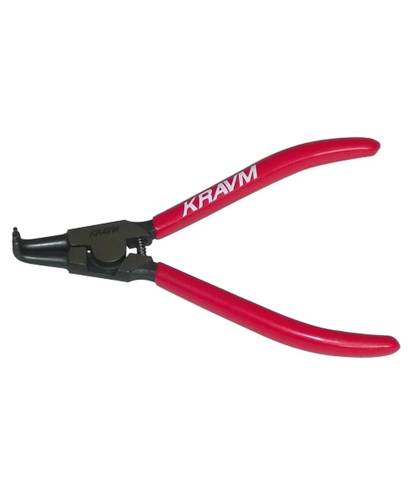 Pinza per anelli esterni piegati Kravm, in acciaio al cromo molibdeno temprato - misura 160 mm