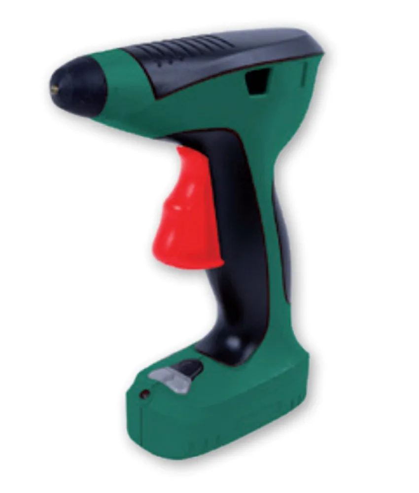 Pistola incollatrice Asturo, portatile - con caricabatteria e luce a LED integrata