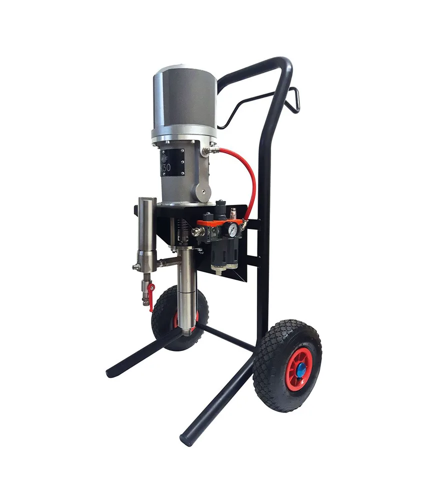 Pompa inox con unità FRL Asturo K30, con kit di verniciatura