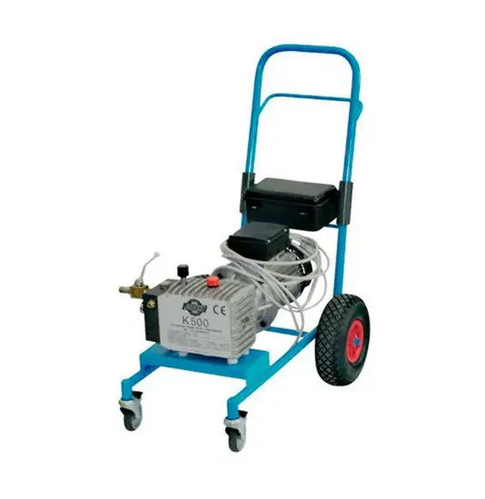 Pompa K500 Airless elettrica a membrana 230V carrellata fissa