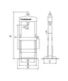 Pressa idraulica con cilindro mobile Metallkraft