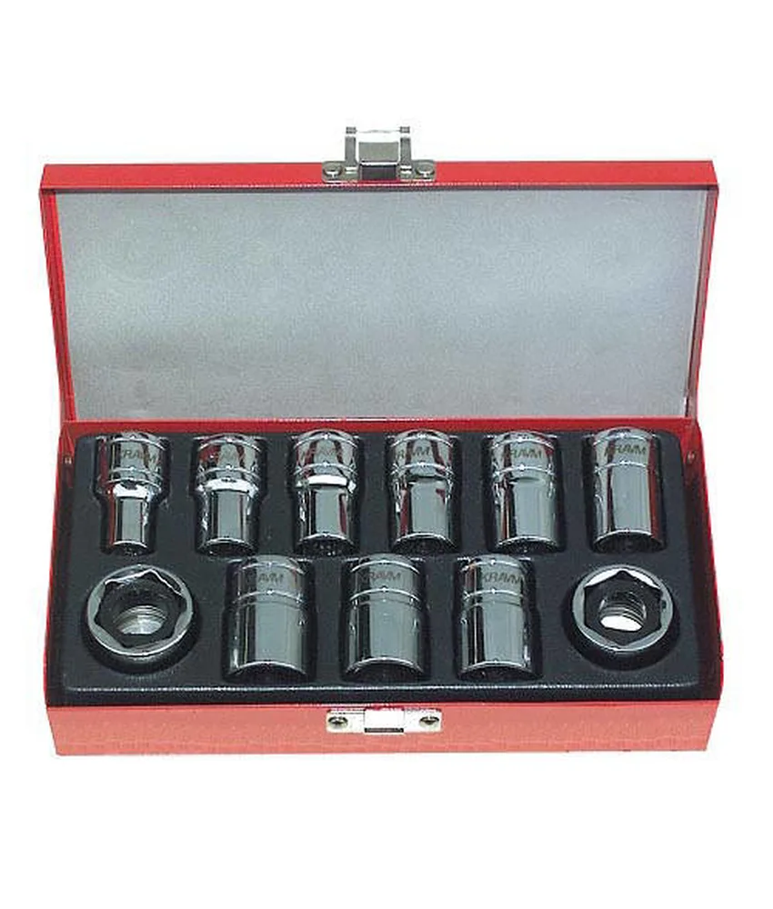 Set 11 bussole magnetiche Kravm, in cromo vanadio - in valigetta ABS
