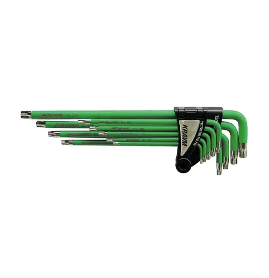 Set 9 chiavi Torx Security Kravm