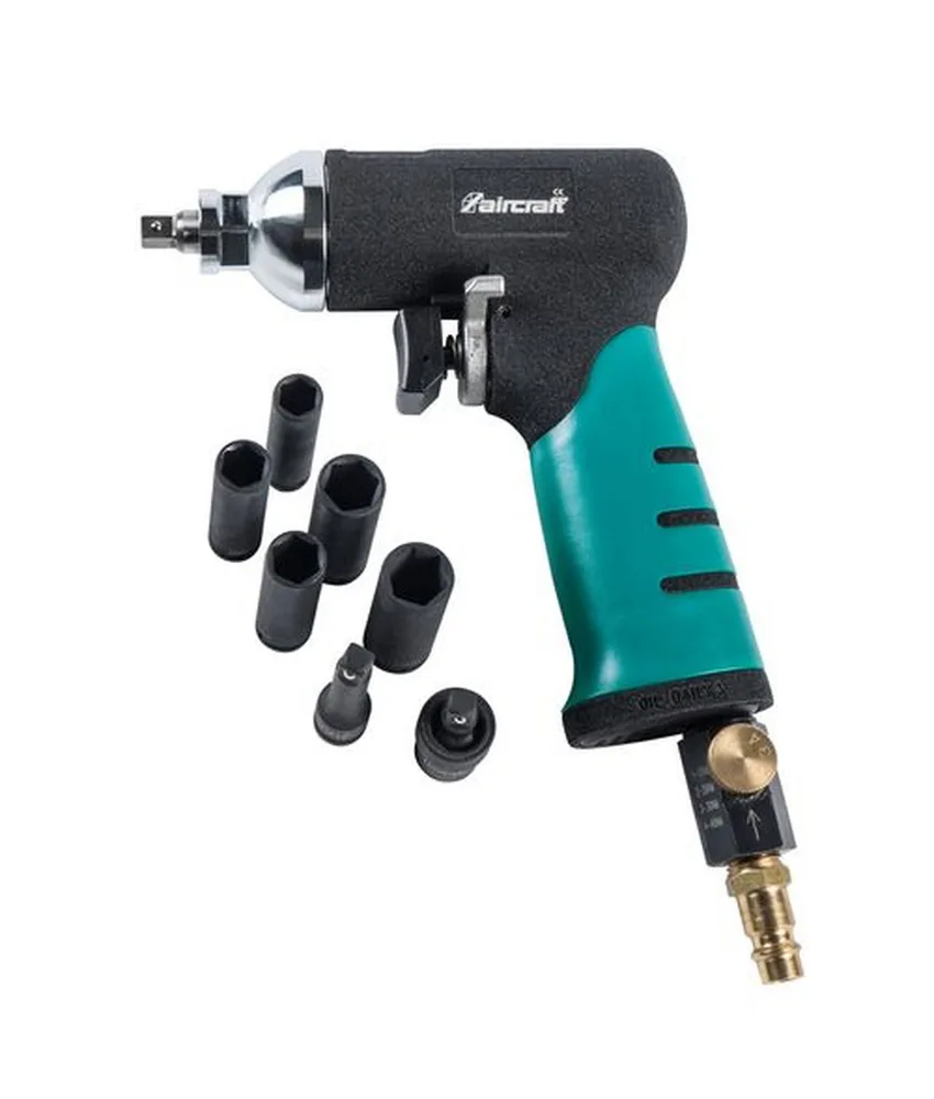 Set avvitatore ad impulsi, con regolazione della coppia tramite rotella
