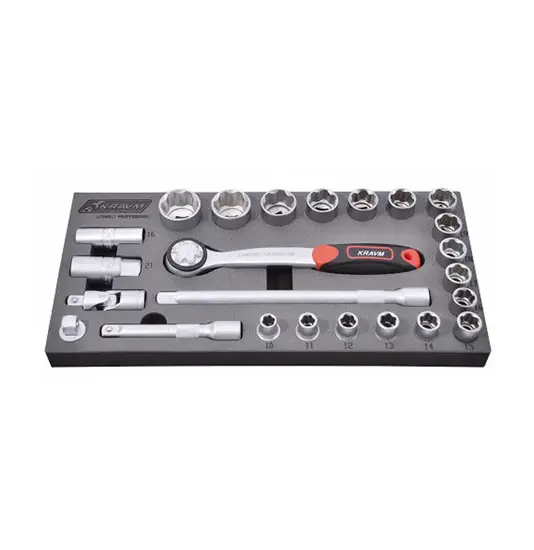 Set chiavi a bussola 24 pezzi Kravm
