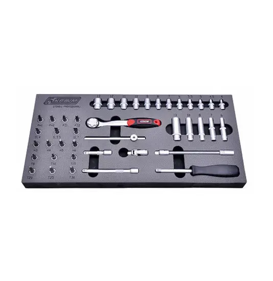 Set chiavi e inserti a bussola 41 pezzi Kravm