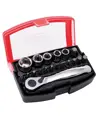 Set cricchetto con inserti e bussole in acciaio Kravm