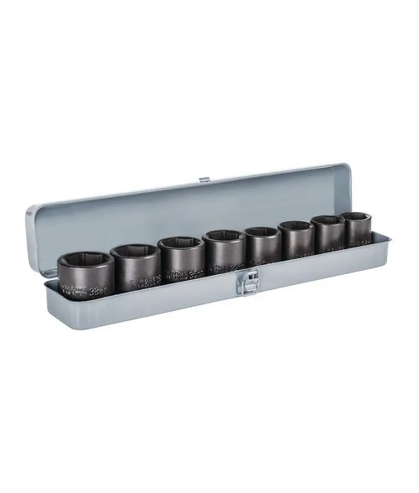 Set di 8 bussole impact Aircraft, in cassetta di metallo - con attacco 3/4''