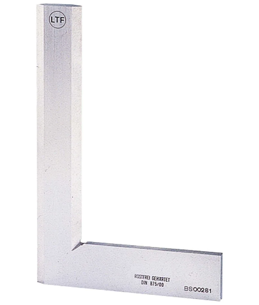 Squadra 90° in acciaio inox bisellato LTF, Acciaio INOX temprato - profilo bisellato - altissima precisione