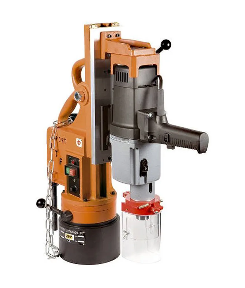 Supporto magnetico per maschiatura LTF, Supporto elettromagnetico con trapano elettrico Eibenstock - per foratura e maschiatura anche su lastre in ...