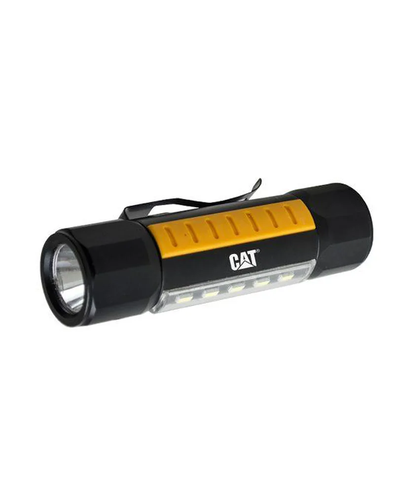 Torcia a doppio fascio in alluminio con clip da tasca e base magnetica, da 200 lumen