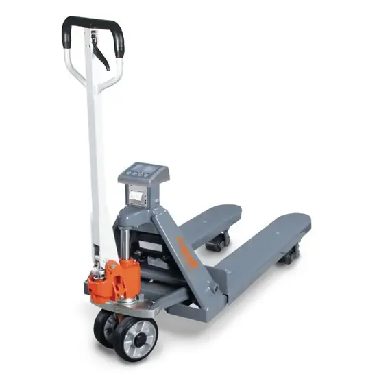 Transpallet manuale professionale con bilancia elettronica UNICRAFT PHW 2000 WP