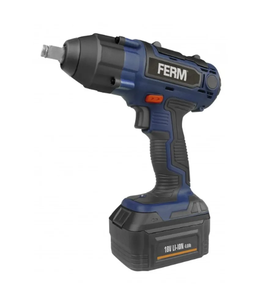 Trapano avvitatore ad impulsi portatile 18V FERM, 1 anno di garanzia
