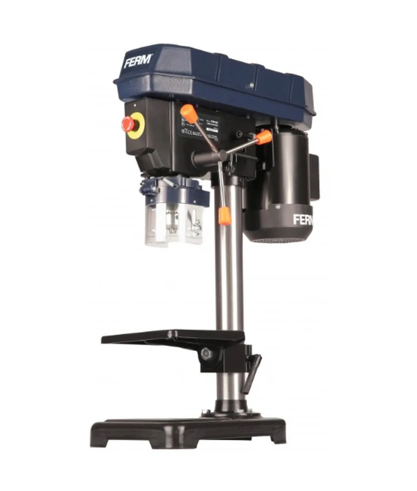 Trapano da banco 350W FERM, velocità a vuoto 500/2500 giri/min - capacità foratura 13 mm