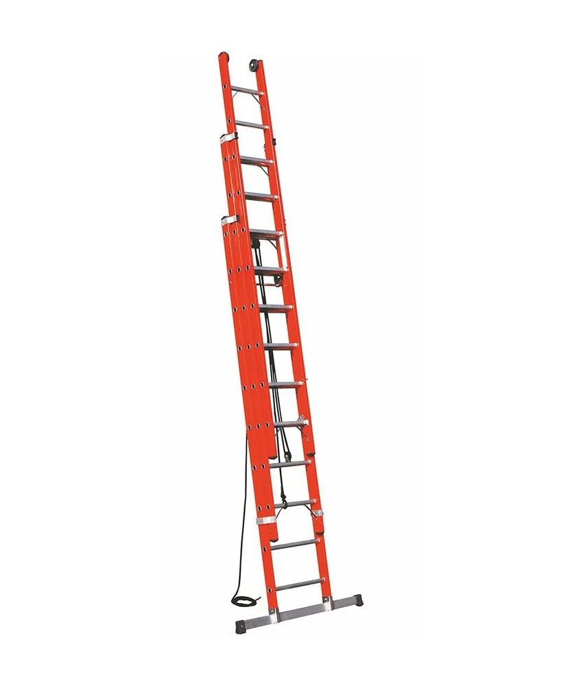 Scala a sfilo 3 tronchi ad isolamento elettrico W6, in vetroresina - con fune