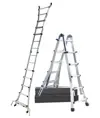 Scala universale telescopica in alluminio da 12 a 24 gradini STP Tatak
