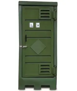 Box per esterni con vasca di raccolta per 1 fusto