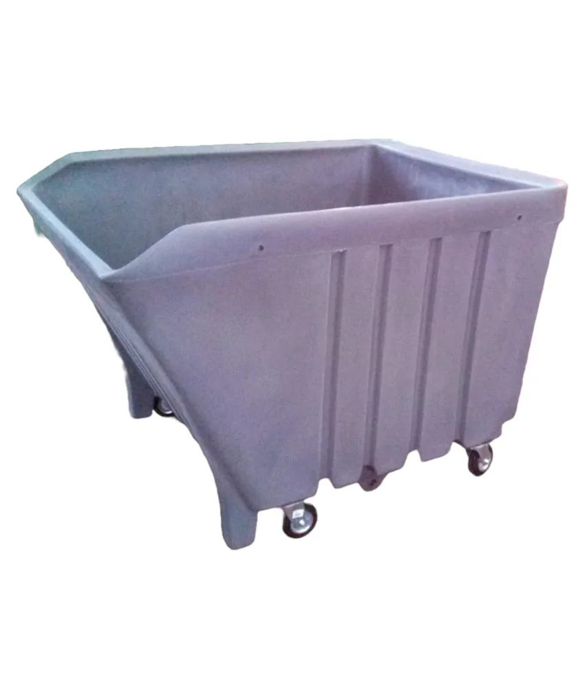 Carrello industriale, 100% polietilene stabilizzato UV - capacità 1000 l