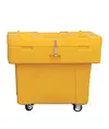 Cassa con coperchio colore giallo