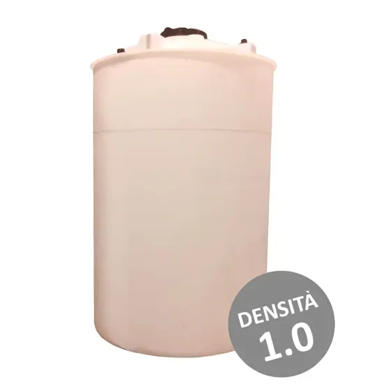 Cisterna verticale in polietilene bianco con camicia aperta  per acque/acque sporche