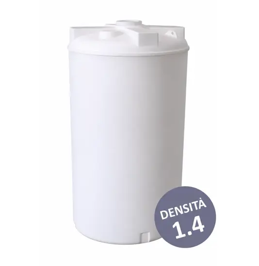 Cisterna verticale in polietilene bianco  per acidi