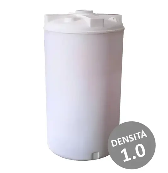 Cisterna verticale in polietilene bianco  per acque/acque sporche