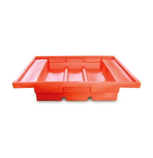Vasca di contenimento per scaffalature